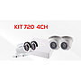 KIT CCTV 720 4 CANALES HIKVISION 