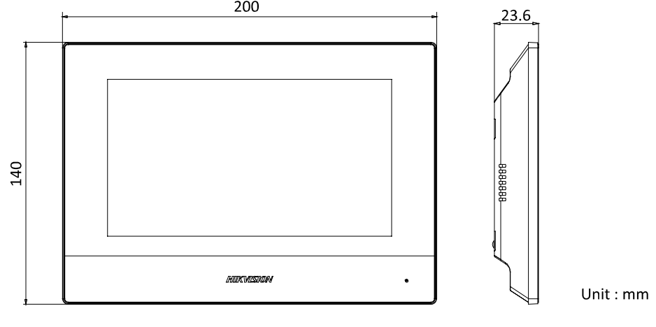 PANTALLA LCD TOUCH WIFI PARA VIDEO PORTERO HIKVISION