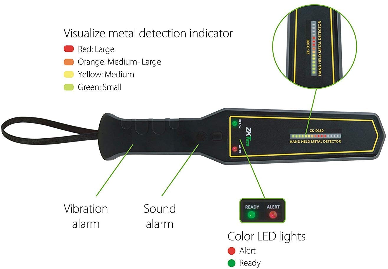 DETECTOR DE METAL MANUAL ZK