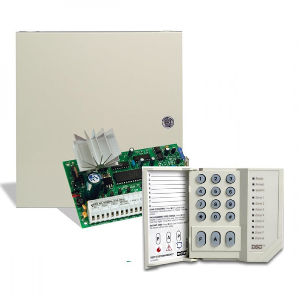 KIT DSC 585 ALARMA 4 ZONAS