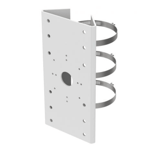 SOPORTE VERTICAL PARA POSTE CON AROS DE ACERO GALVANIZADO