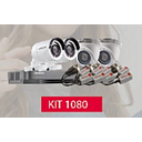 *KIT CCTV 1080P: (1) 7208HQHI-K1 (2)16D0T-IRPF (2)56D0T-IRPF (4)BP02