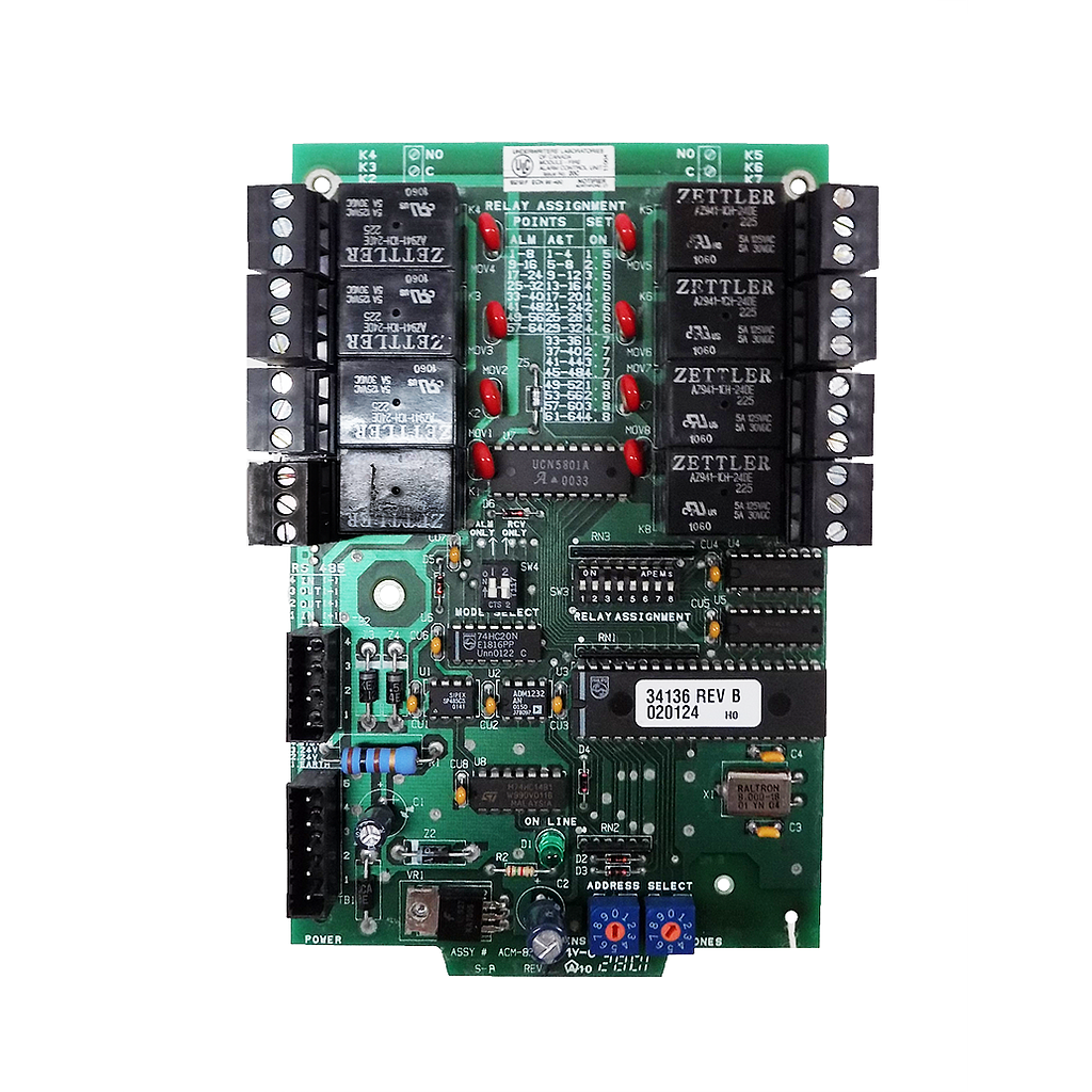 MODULO DE RELÉ PARA PANELES Y ANUNCIADORES DE RED NCA-2