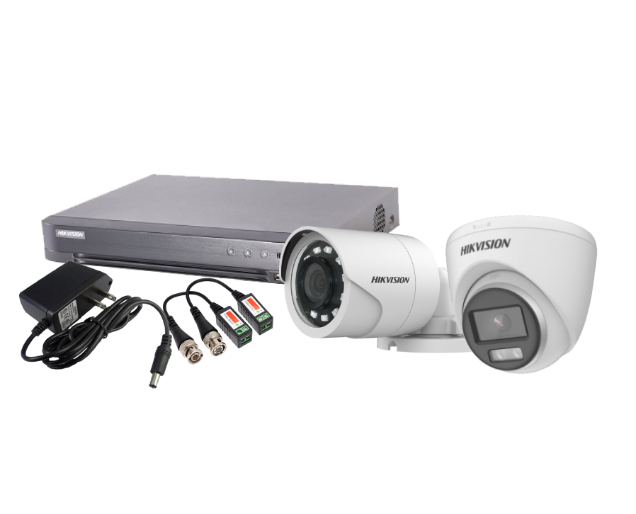 KIT CCTV 1080P COLORVU HIKVISON 