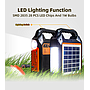 KIT REFLECTOR CON PANEL SOLAR 6V/2W | BLUETOOTH - USB - RADIO FM - SPEAKER 